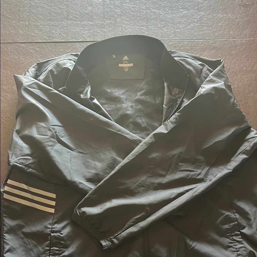 Adidas Men's Charcoal Windbreaker